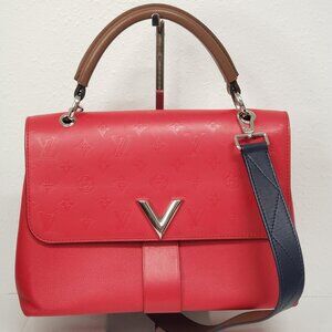 Authentic Louis Vuitton Very One Cuir Leather Top Handle Bag
